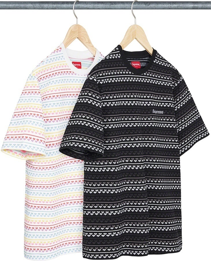 Hearts Jacquard S/S Top
